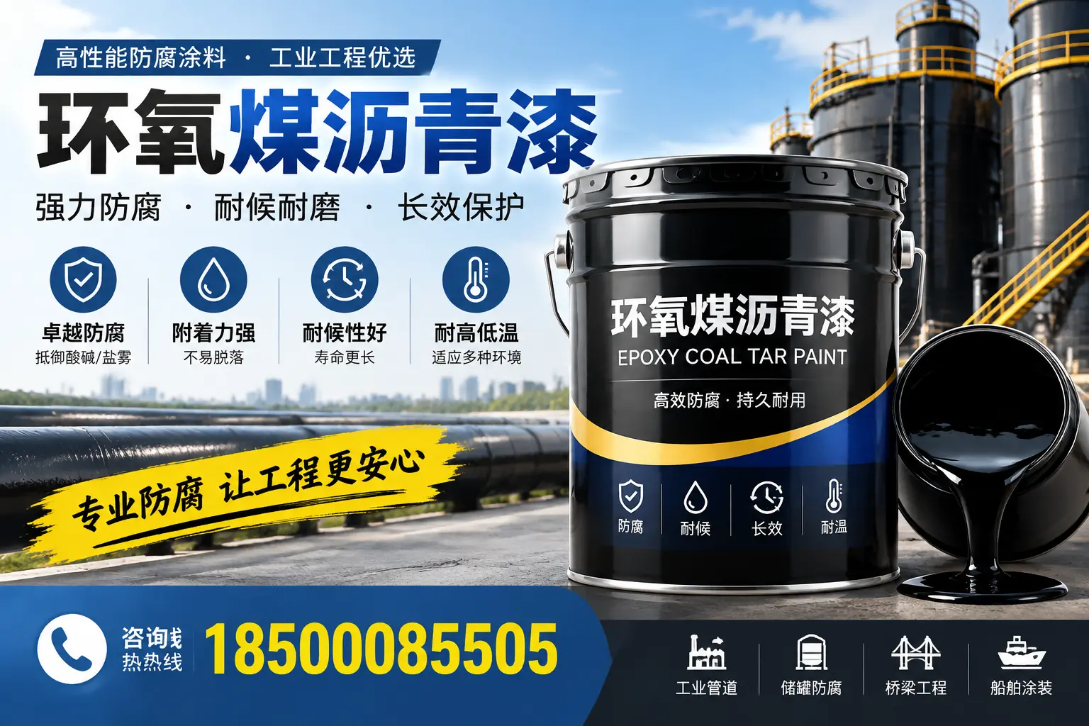环氧煤沥青漆的施工方法与注意事项,确保在琼中顺利完成